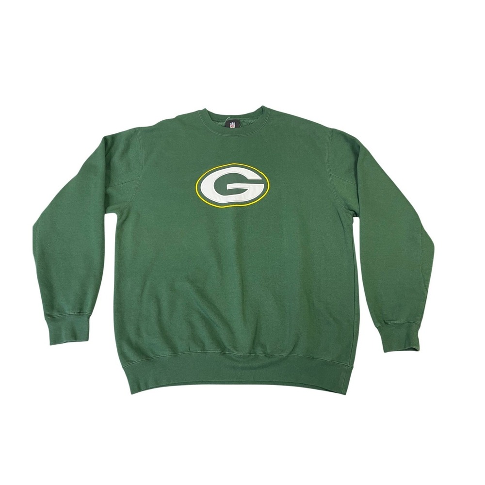 NFL Team Apparel Green Bay Packers Crewneck Sweatshirt Green Large Fall 2010